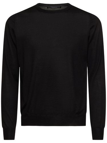 Budd Wool & Silk Knit Sweater - TAGLIATORE - Modalova