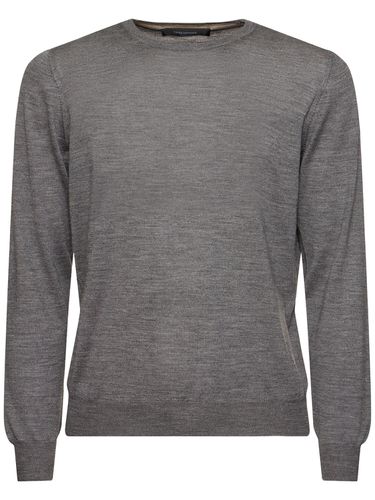 Budd Wool & Silk Knit Sweater - TAGLIATORE - Modalova