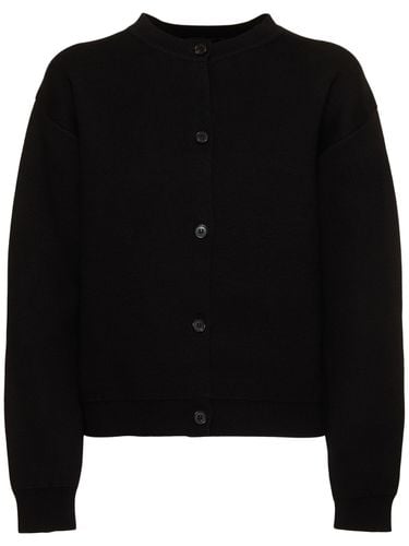 Structured Cotton Blend Cardigan - THEORY - Modalova