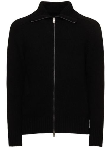 Full-zip Wool Blend Cardigan - TAGLIATORE - Modalova