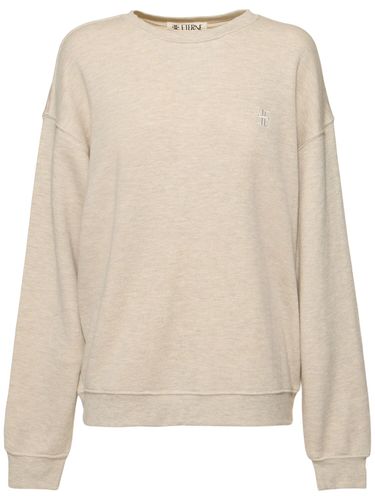 Oversize Cotton & Viscose Sweatshirt - ÉTERNE - Modalova