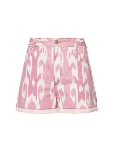 Lesia Printed Denim Shorts - MARANT ETOILE - Modalova