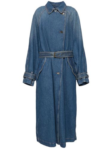 Abrigo Trench De Denim De Algodón - ISABEL MARANT - Modalova