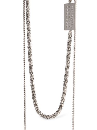 Mm6 Double Chain Necklace - MM6 MAISON MARGIELA - Modalova