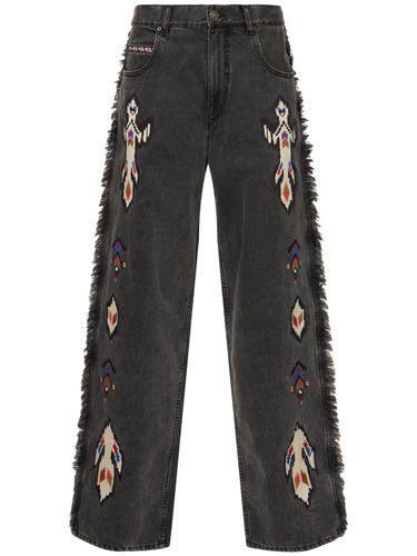 Maella Embroidered Denim Wide Leg Jeans - MARANT ETOILE - Modalova