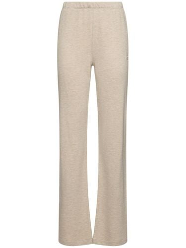 Straight Cotton & Viscose Sweatpants - ÉTERNE - Modalova