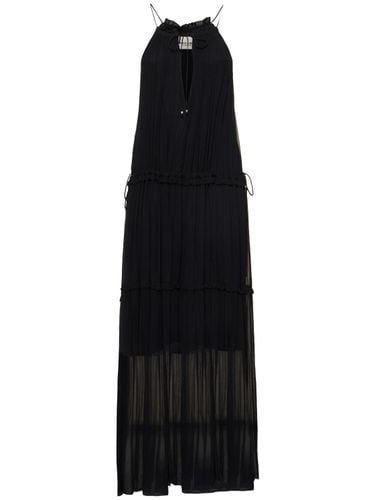 Alita Wavy Chiffon Ruffled Long Dress - MARANT ETOILE - Modalova