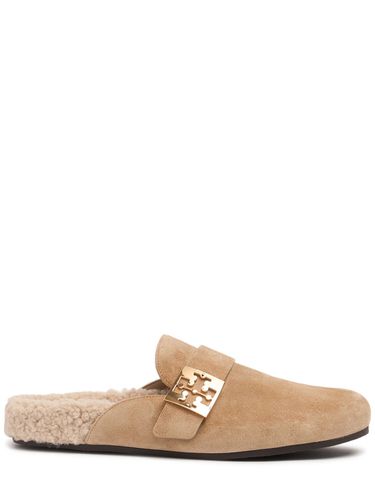 Mm Mellow Suede & Shearling Mules - TORY BURCH - Modalova