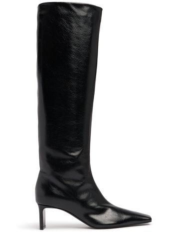 Mm Ona Glazed Leather Knee-high Boots - KHAITE - Modalova