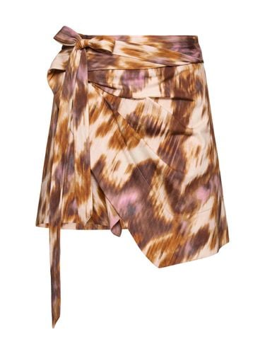 Berenice Printed Jersey Pareo Mini Skirt - MARANT ETOILE - Modalova