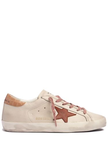 Mm Super-star Leather Sneakers - GOLDEN GOOSE - Modalova