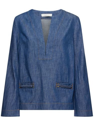 Wylie Stretch Denim Tunic Top - ZIMMERMANN - Modalova