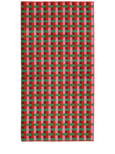 Red Weave Cotton Bath Towel - DUSEN DUSEN - Modalova