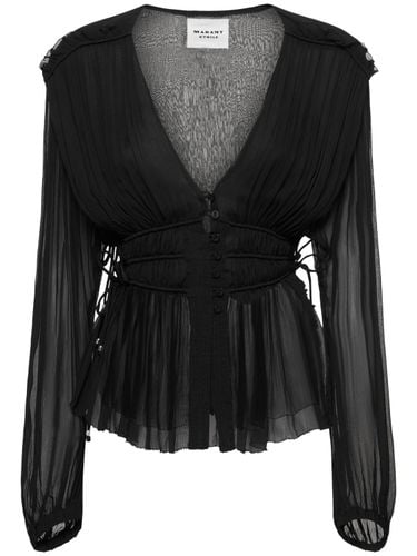 Axeline Wavy Viscose Chiffon Shirt - MARANT ETOILE - Modalova