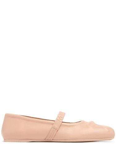 Mm Leather Mary Jane Flats - MARNI - Modalova