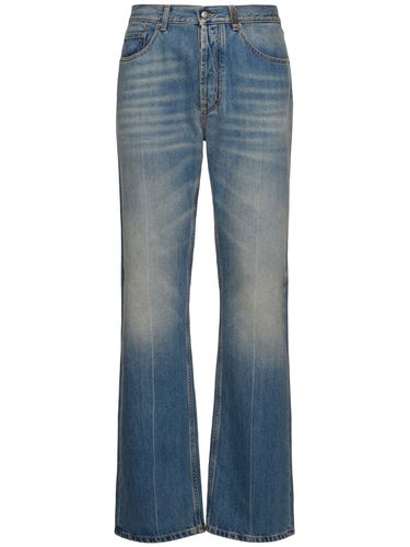 Cotton Denim Straight Jeans - ALEXANDER MCQUEEN - Modalova