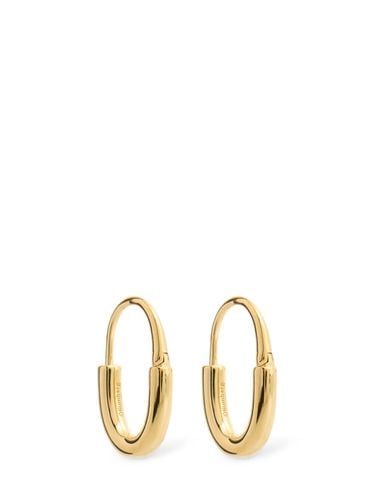 Roscida Oval Hoop Earrings - OTIUMBERG - Modalova