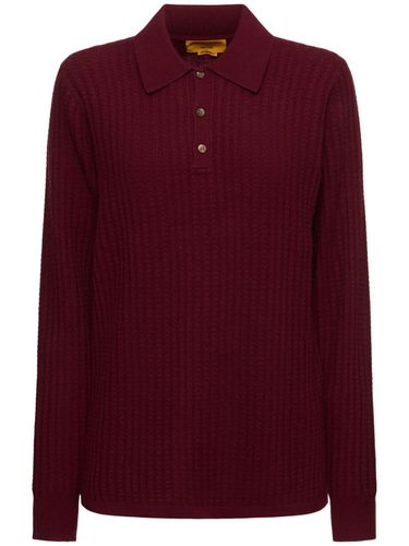 Theo Waffle Cashmere Knit Polo Sweater - GUEST IN RESIDENCE - Modalova