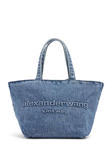 Punch Small Denim Tote W/ Strap - ALEXANDER WANG - Modalova