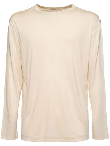 Heavy Silk Jersey L/s T-shirt - LEMAIRE - Modalova