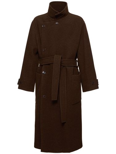 Wrap Coat W/ Contrast Stitch - LEMAIRE - Modalova