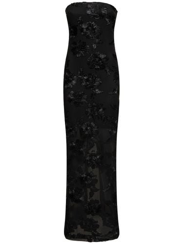 Flower Mesh Tube Dress - ROTATE - Modalova