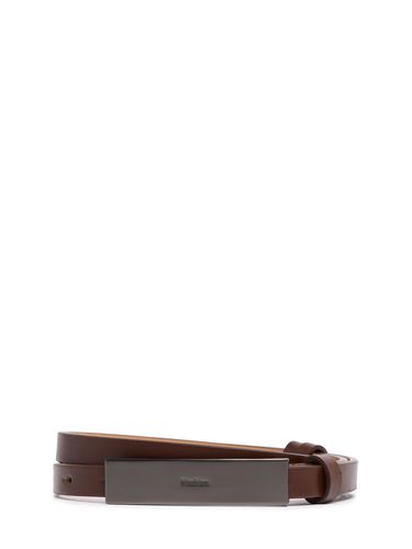 Newplate 15 Leather Belt - MAX MARA - Modalova