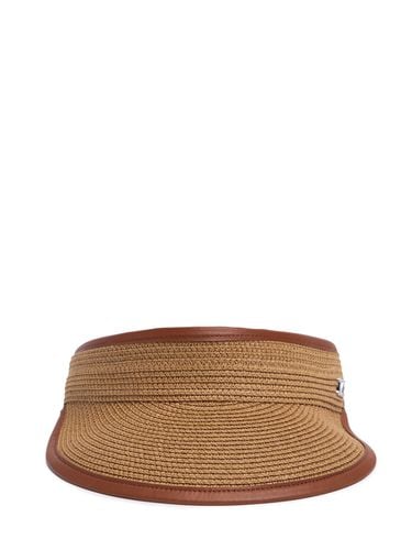 Mogador Raffia Effect Visor - MAX MARA - Modalova