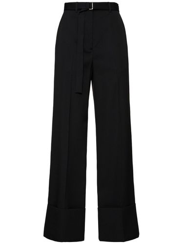 Pantalones Anchos De Lana - LANVIN - Modalova