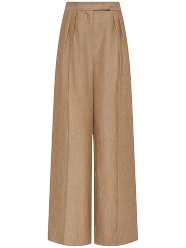 Rauche Linen Wide Pants - MAX MARA - Modalova