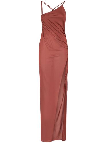 Viscose Crepe Long Dress - BLUMARINE - Modalova