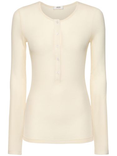 Faustine Henley Jersey T-shirt - AGOLDE - Modalova