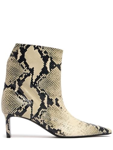 Mm Ona Python Embossed Leather Booties - KHAITE - Modalova