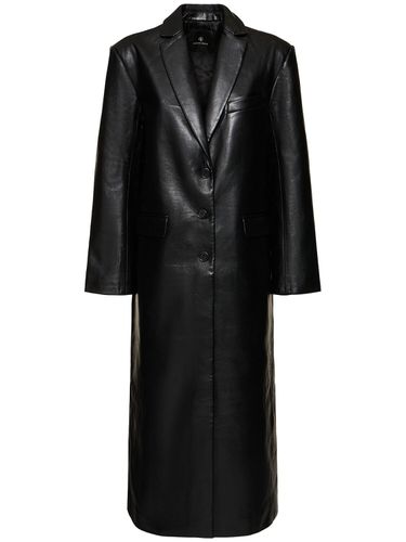 Quinn Leather Blend Long Coat - ANINE BING - Modalova