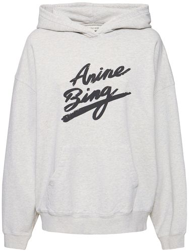 Harvey Logo Jersey Sweatshirt Hoodie - ANINE BING - Modalova