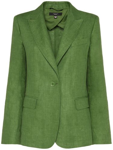 Nalut Linen Canvas Single Breast Blazer - WEEKEND MAX MARA - Modalova