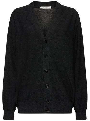 Relaxed Twisted Wool Blend Cardigan - LEMAIRE - Modalova