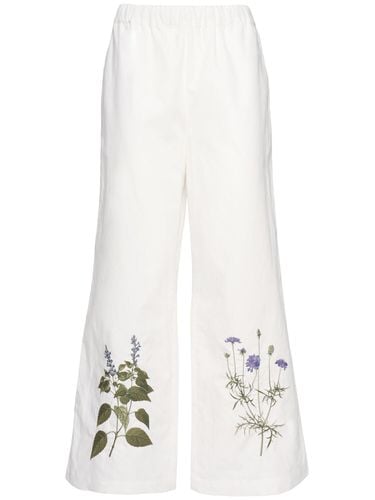 Volante Embroidered Wide Cropped Pants - WEEKEND MAX MARA - Modalova