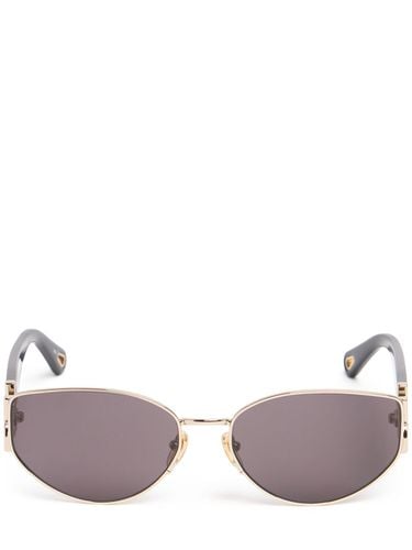 Marcie Rounded Metal Sunglasses - CHLOÉ - Modalova