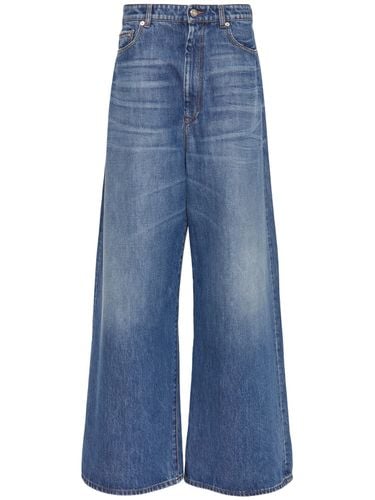 Angri Low Rise Denim Wide Jeans - SPORTMAX - Modalova