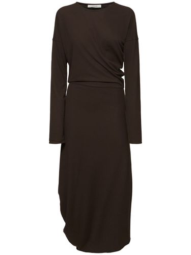 Long Sleeve Twisted Jersey Midi Dress - LEMAIRE - Modalova