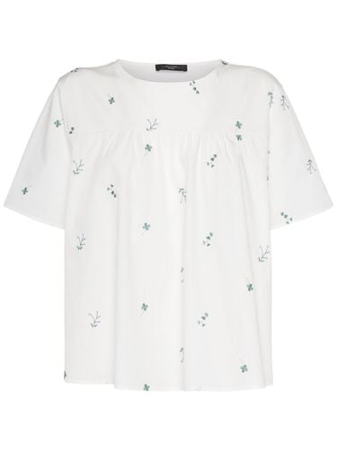 Editta Embroidered Poplin Top - WEEKEND MAX MARA - Modalova