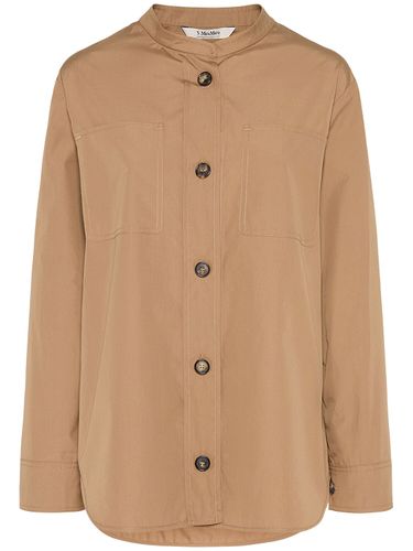 Doris Cotton Poplin Collarless Shirt - 'S MAX MARA - Modalova