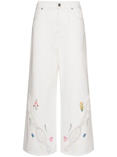 Lord Embroidered Cotton Wide Pants - WEEKEND MAX MARA - Modalova