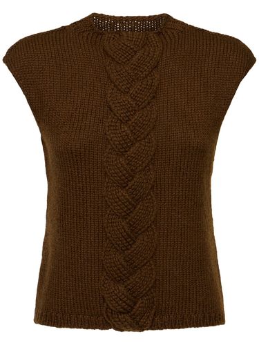 Wool Blend Cable Knit Vest - LEMAIRE - Modalova