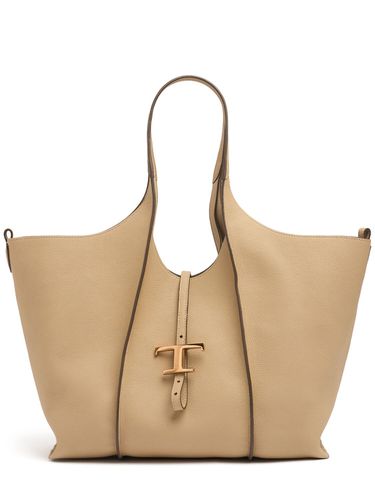 Bolso Shopping De Piel De Grano - TOD'S - Modalova