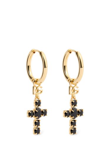 Cross Pendant Earrings - DOLCE & GABBANA - Modalova