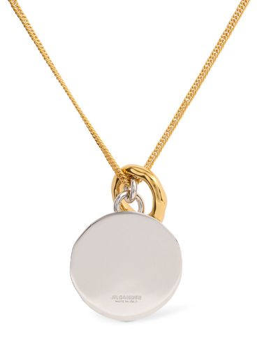 Plated Necklace W/ Double Charm - JIL SANDER - Modalova