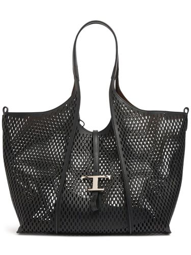 Medium Fori Laser Leather Tote Bag - TOD'S - Modalova