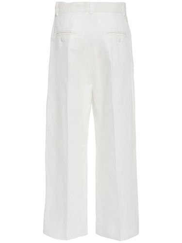 Zircone Cotton & Linen Canvas Wide Pants - WEEKEND MAX MARA - Modalova